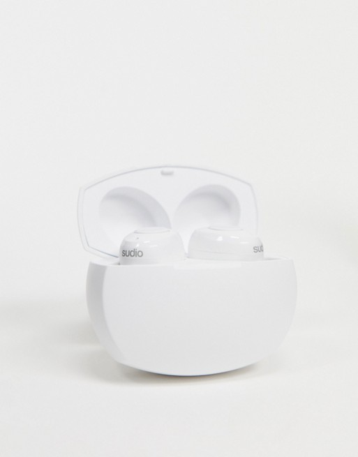 Sudio Tolv R truly wireless earphones in white