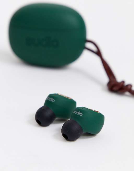 Sudio Tolv truly wireless earphones in green