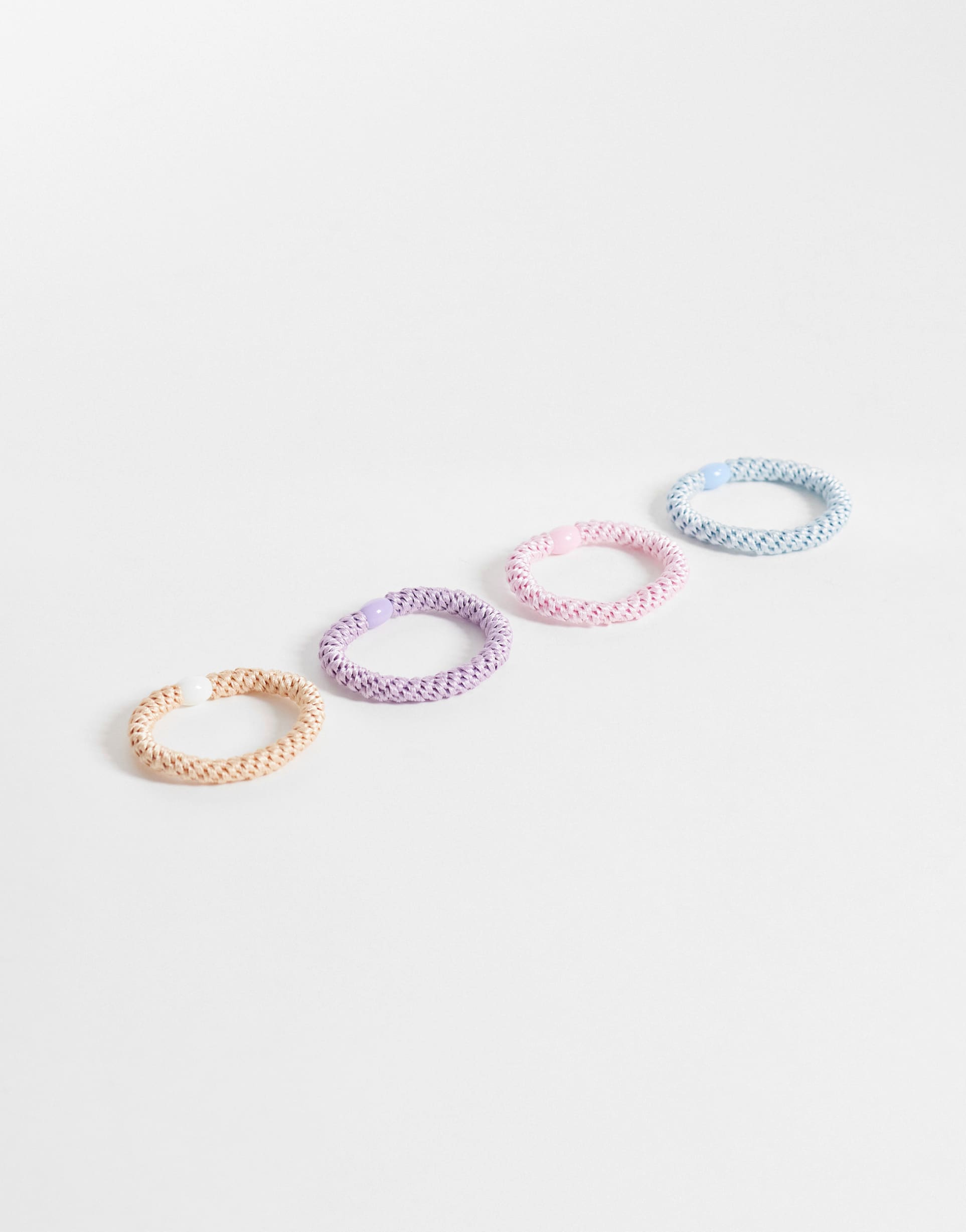 sui ava 4 pack basic essential hair ties in multi