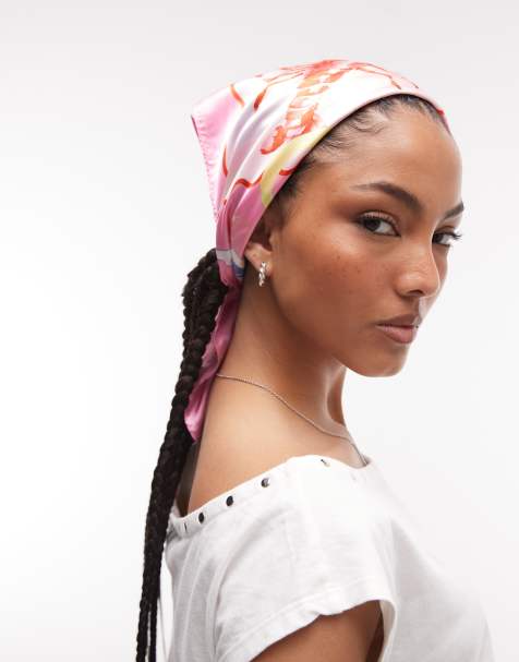 Sui Ava - All the Vibes - Foulard à imprimé carte postale - Rose - view 1