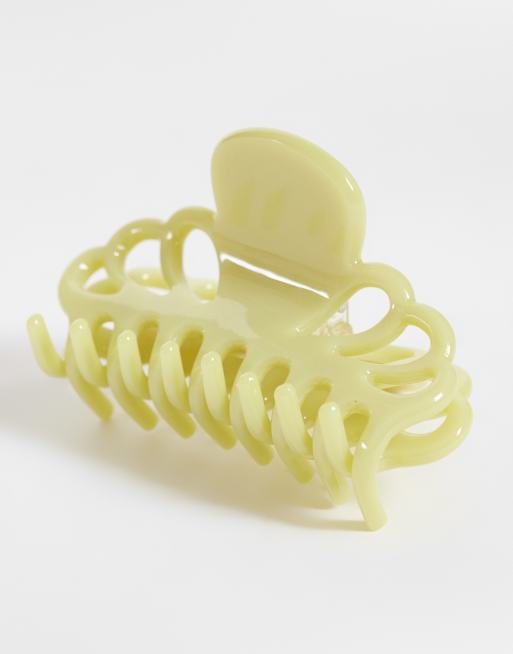 Sui Ava Amy Dazzle grote haarklem in lime, 2 van 3