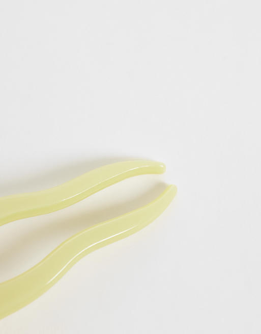 Sui Ava Amy Dazzle Haarspange in Lime, 2 von 3