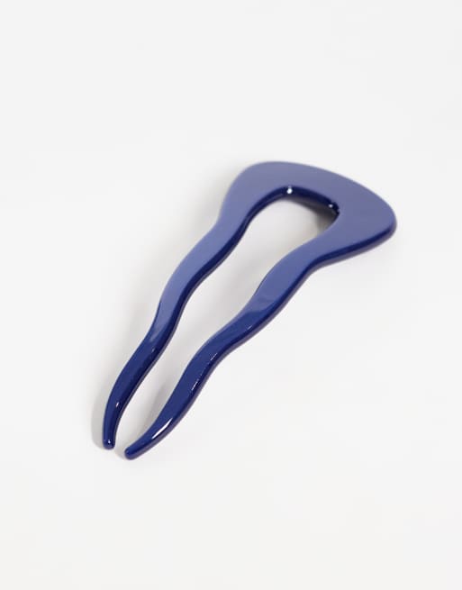 Sui Ava amy dazzle haarspeld in blauw, 2 van 3