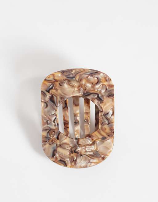 Sui Ava ashley hair claw in brown marbel, 2 of 3