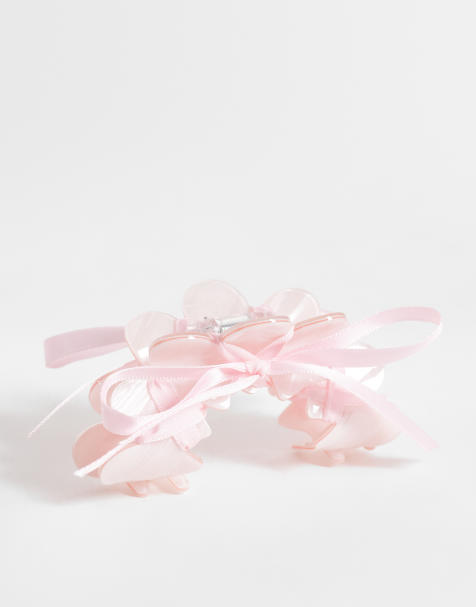 Sui Ava ballerina hair claw in light pink - view 1