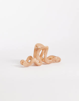 Sui Ava Sui Ava big hair claw in light brown