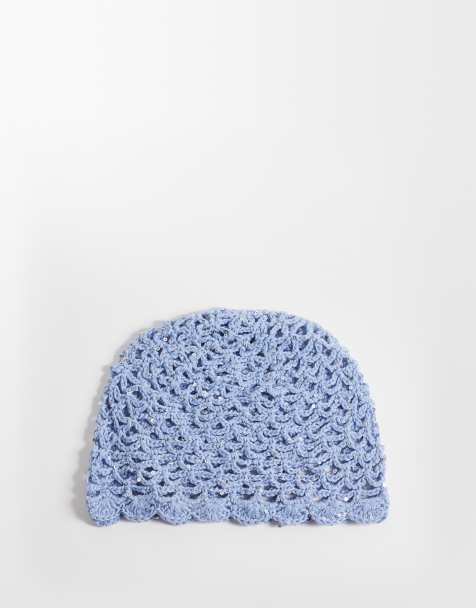 Sui Ava - Chapeau en crochet à sequins - Bleu clair - view 1