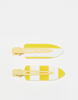 Sister Jane - Confezione di 2 fermagli per capelli con fiocchi rossi | ASOS