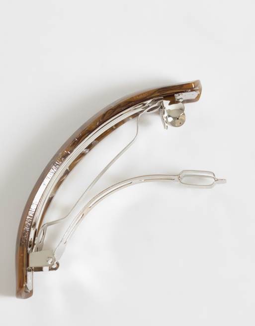 Sui Ava curved cherie hair clip in brown, 3 of 3