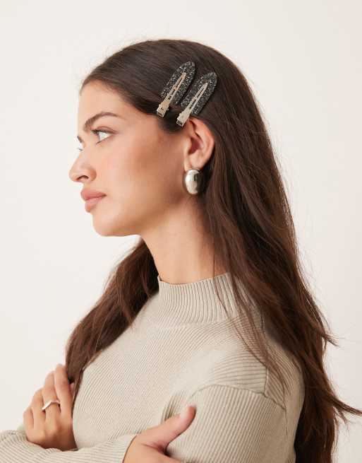 Sui Ava - Elizabeth - Haarspeldjes met glitter in zwart