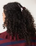 [Sui Ava] Sui Ava Ember big hair claw in burgundy-Red No Size BURGUNDY