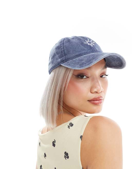 SUI AVA everyday sun cap in washed blue, 3 of 4