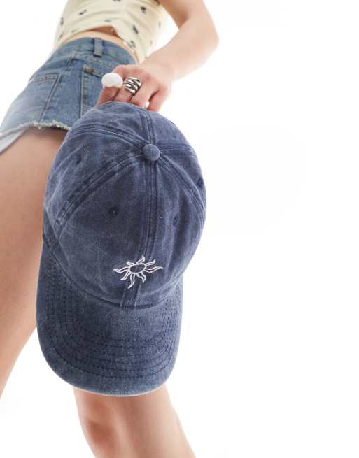 SUI AVA everyday sun cap in washed blue, 4 of 4