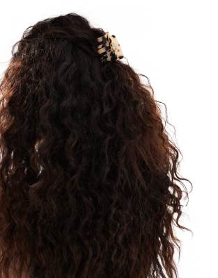 DesignB London - Fermaglio Rettangolare Per Capelli XL Color Verde Acqua Opaco - Foto 6