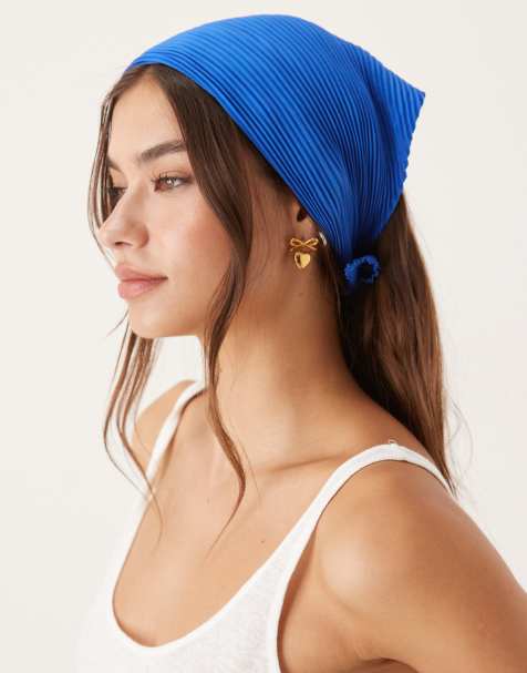 Sui Ava - Foulard en crêpe - Bleu de cobalt - view 1