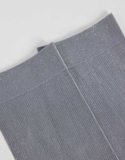 Sui Ava glitter socks in grey, 2 of 3