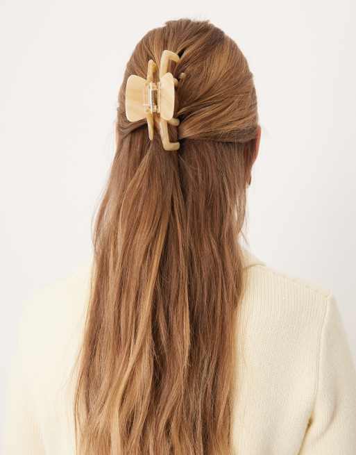 Sui Ava - Grande pince à cheveux aspect bouleau - Ivoire, 3 de 3