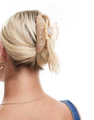Sui Ava Sui Ava Helen Fire Up hair claw in tan-Neutral