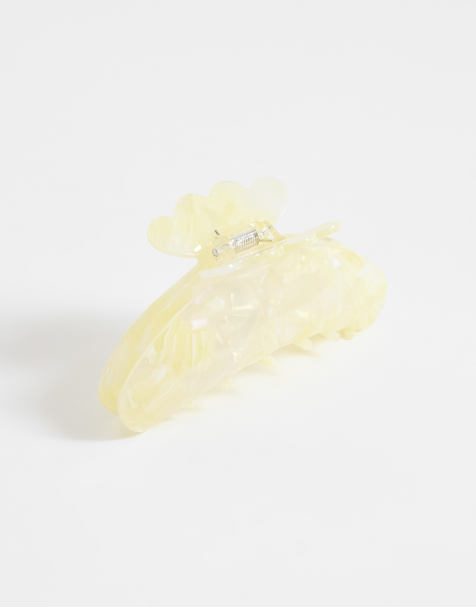 Sui Ava helle big hair claw  in yellow - view 1