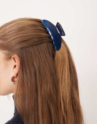 Sui Ava - Ida - Klassische, große Haarklammer in Mitternachtsblau