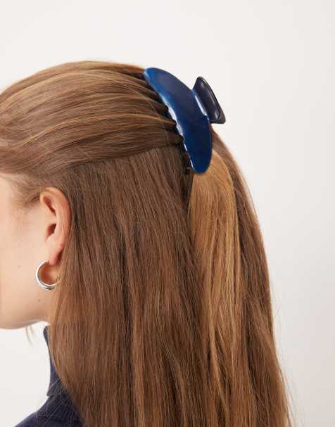 Sui Ava – Ida – Klassische, große Haarklammer in Mitternachtsblau - view 1