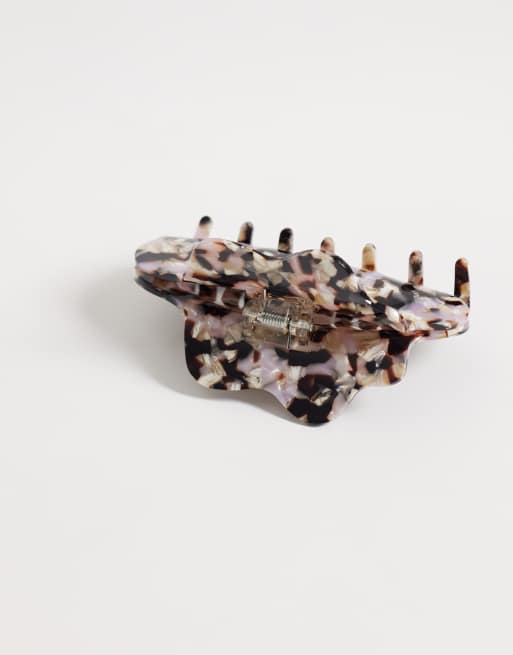 Sui Ava jessie confetti big hair claw in black, 3 of 3