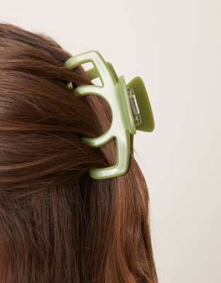Sui Ava Sui Ava josie candlelight big hair claw in green