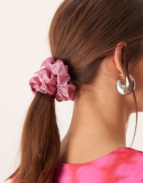 Sui Ava - Kelly - Elastico per capelli rosa con strass - view 1