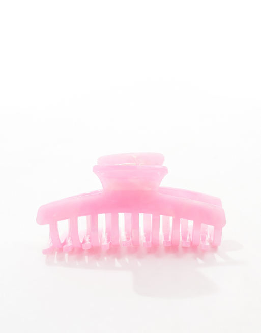 SUI AVA - Lea Paradise - Stor hårklemme med pink marmoreffekt , 2 af 4