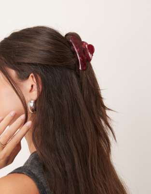 Sui Ava - Lene Elegance - Große Haarklammer in Burgunderrot