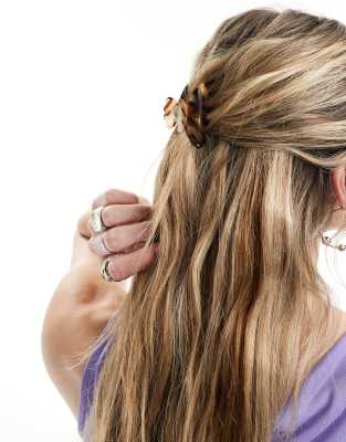 Sui Ava SUI AVA mini hair claw clip in brown