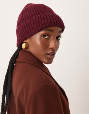 Sui Ava - Nico - Strickmütze in Burgunderrot