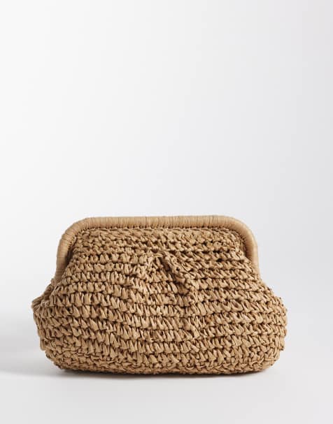 Sui Ava - Olivia Bloom - Borsa in paglia marrone - view 1
