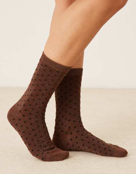 Sui Ava – Peppermint Pop – Socken in Braun - view 1