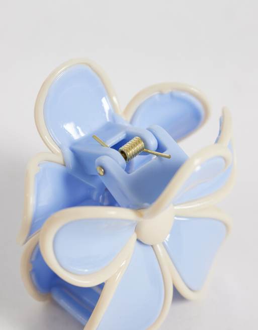 Sui Ava - Pinza para el cabello grande azul con diseño de ranúnculo, 2 de 3