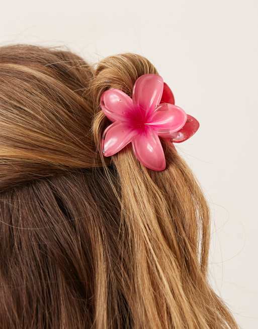 Sui Ava – Plumeria – Kleine Blumen-Haarspange in Rosa