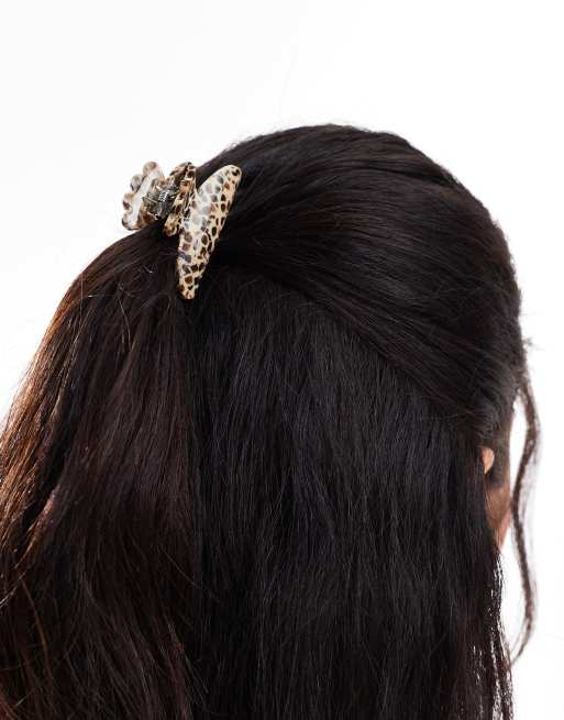 SUI AVA - Pretty Autumn - Pinza per capelli piccola marrone tartarugato