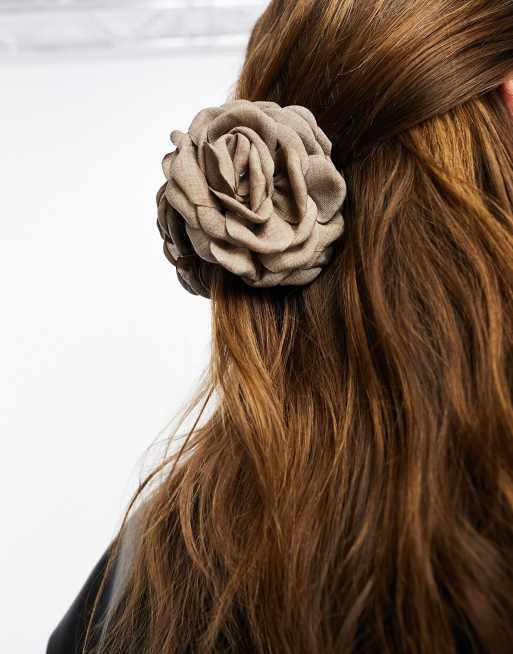 Flower corsage hair deals clip