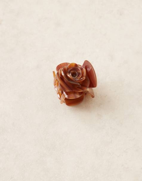 Sui Ava Rosie mini hair claw in latte - view 1