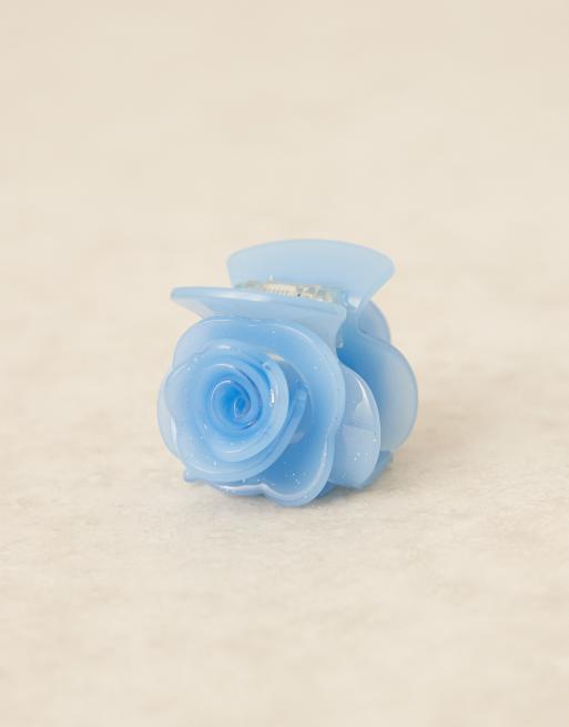 Sui Ava Rosie mini rose hair claw in baby blue