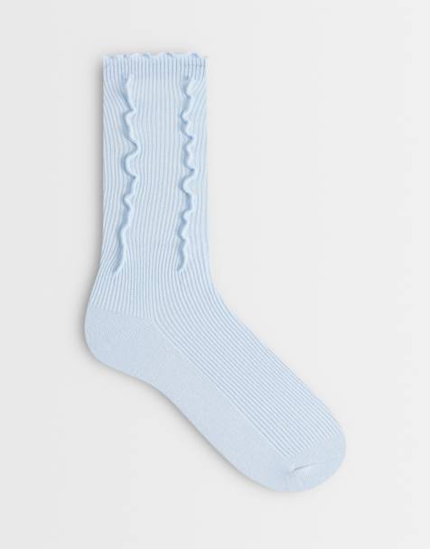 Sui Ava ruffle socks in pastel blue - view 1