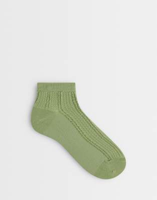 Sui Ava Sofie Ankle Socks In Green