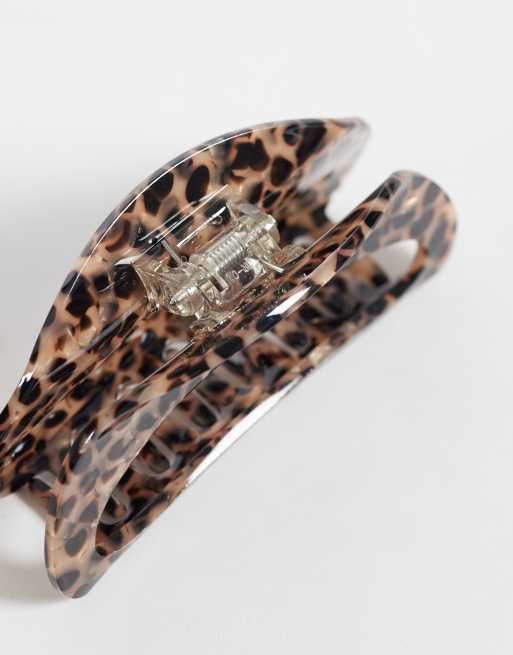 Sui Ava Theresa leo grote haarklem in bruin tortoise, 3 van 3