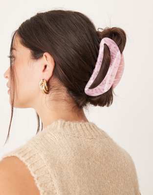 Sui Ava - Theresa - Pinza grande per capelli rosa | ASOS