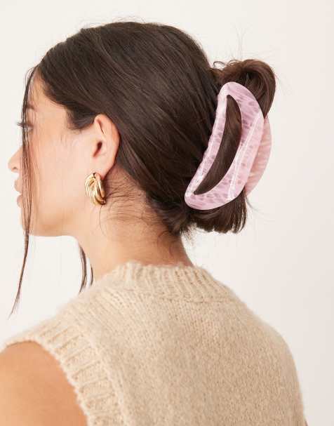 Sui Ava - Theresa - Pinza grande per capelli rosa - view 1