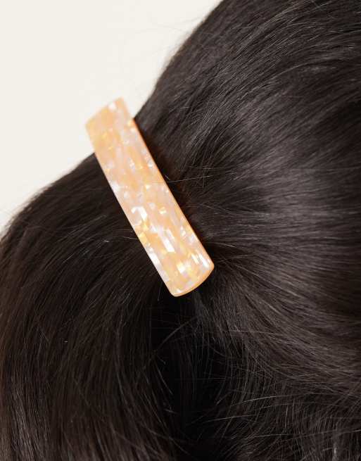 Sui Ava Vacanza hair clip in pale orange, 3 of 3