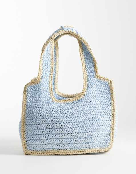 Sui Ava Waffle Cloud shoulder bag in blue - view 1
