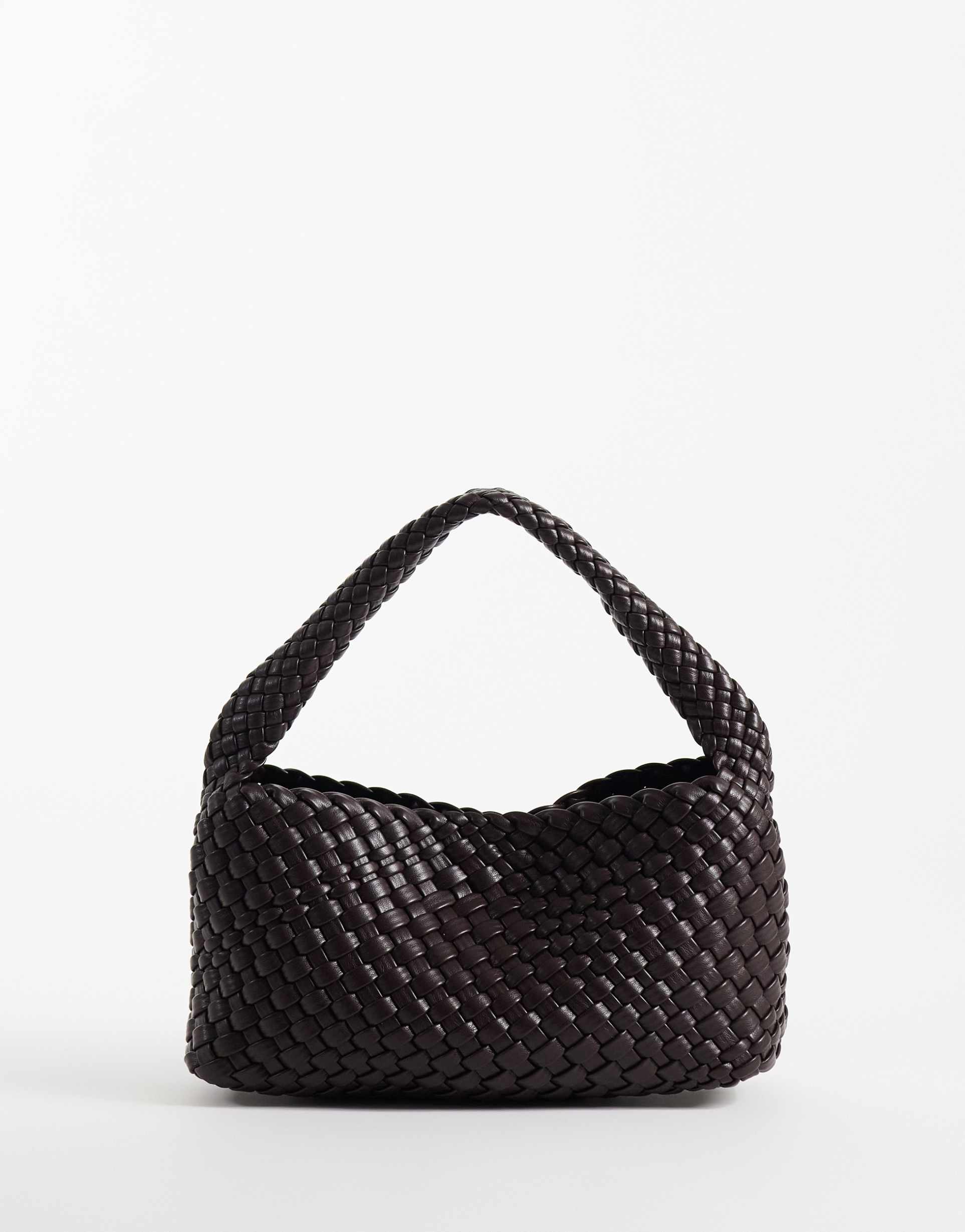 sui ava woven mini purse in brown