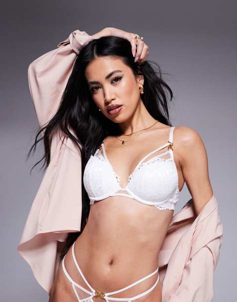 Sujetador blanco escotado con relleno de encaje Lovers Lace de Ann Summers - view 1