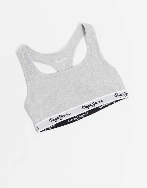 Pepe Jeans dixie logo bra top, ASOS